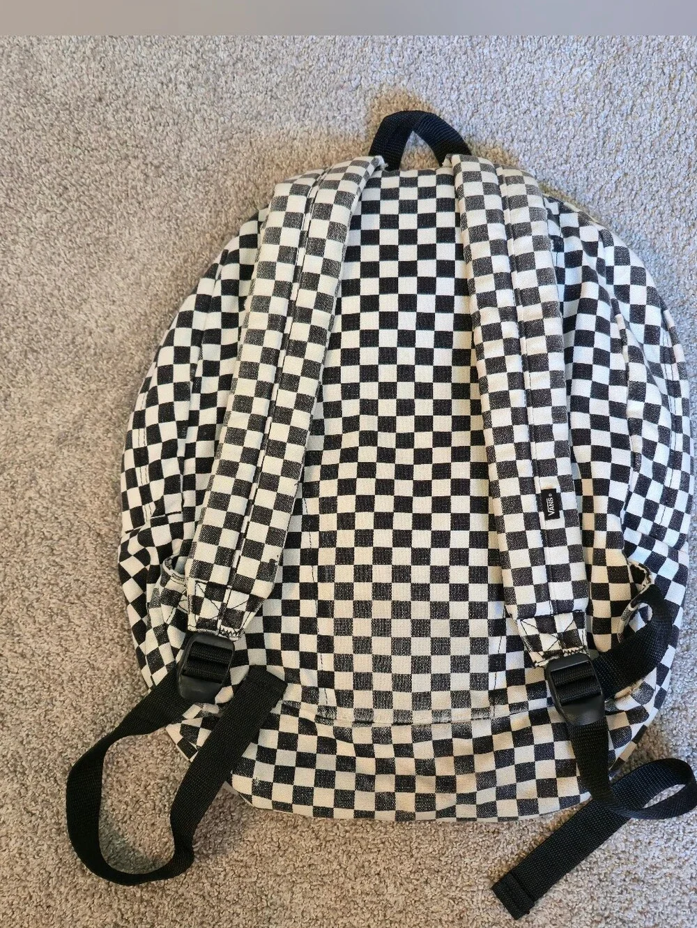 Classic Vans Old Skool Checkerboard Backpack school size